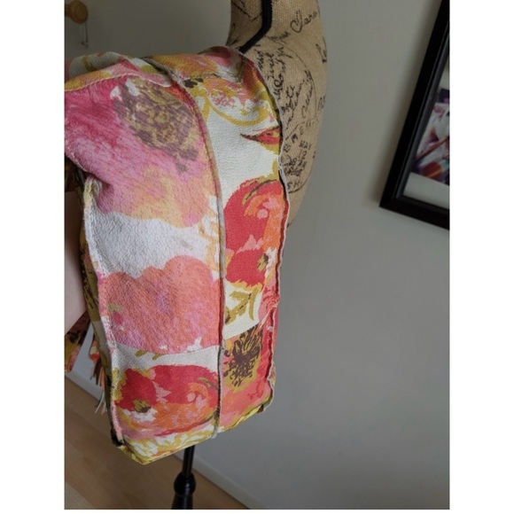 Lucky Penny by Anthropologie Leather tropical floral shoulder bag - Picture 6 of 9